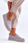 Espadrilles On A Braided Sole Big Star HH274497 Light blue