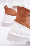 Leather Loafers With Chain GOE LL2N4038 White