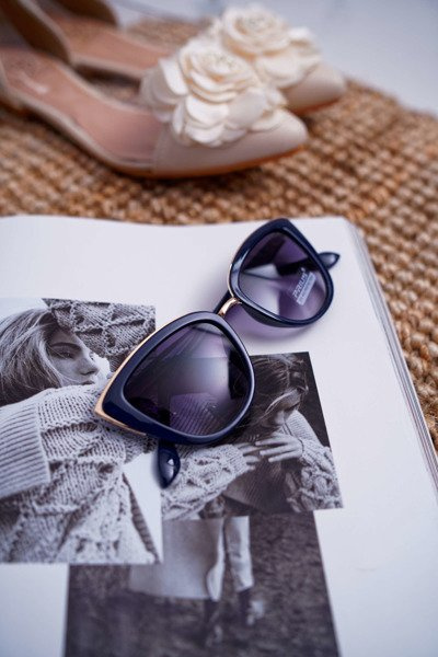 Prius PR-V36 Transparent Sunglasses Navy Blue