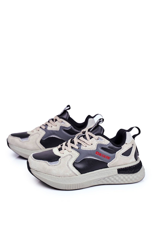Sportowe Męskie Buty Big Star Szare GG174464