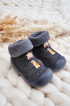 Children's slippers Niechodki Befado 002P024 Grey