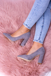 Women's Suede Grey Celine Stiletto pumps