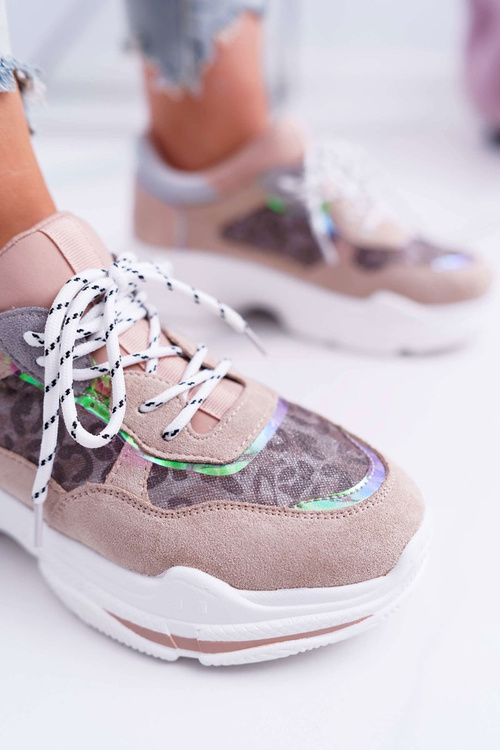 Sporty Women's High Sole Shoes Pink Cabana