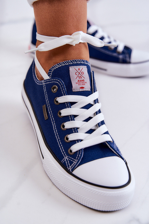 Women's Classic Sneakers Cross Jeans JJ2R4012C Navy blue