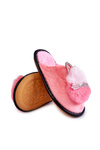 Children's slippers with a kitten and rhinestones Light pink Carliss