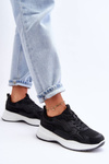 Women's Sport Sneakers On Platform Black-White Lomare