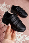 Children's Velcro Sports Shoes Black Fifi