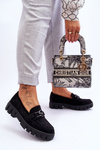 Suede Women's Loafers Black Sanvi