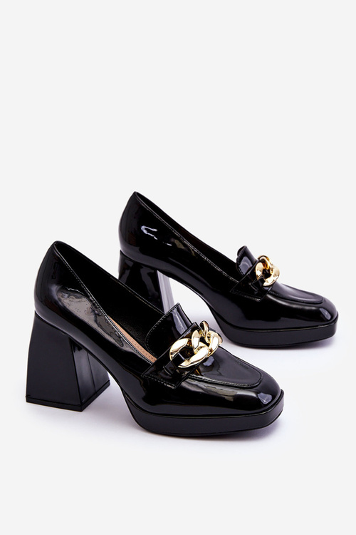 Pumps On Massive Heels Black Nataly