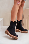Ankle Boots With Zip Insulated Black Linneviae