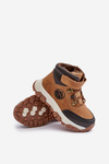 Warm Children's Winter Trekking Boots with Zipper Camel Temisha