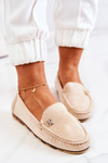 Women's Suede Loafers Beige Madelyn