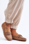 Women's Suede Loafers Beige Clorie