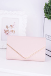 Elegant Pink Clutch Bag Gold Plated Fittings