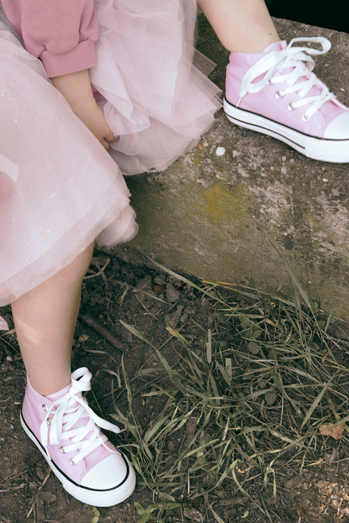 Children's High Sneakers Pink Filemon