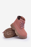 Children's Trapper Boots with a Zip Pink Bansi