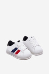Dziecięce Buty Sportowe Sneakersy Świecąca Podeszwa Biało-Czarne Arielle