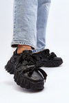 Women's sneakers with chunky sole black Ellerai