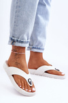 Women's Japanese Sandals On Platform White Bellitta