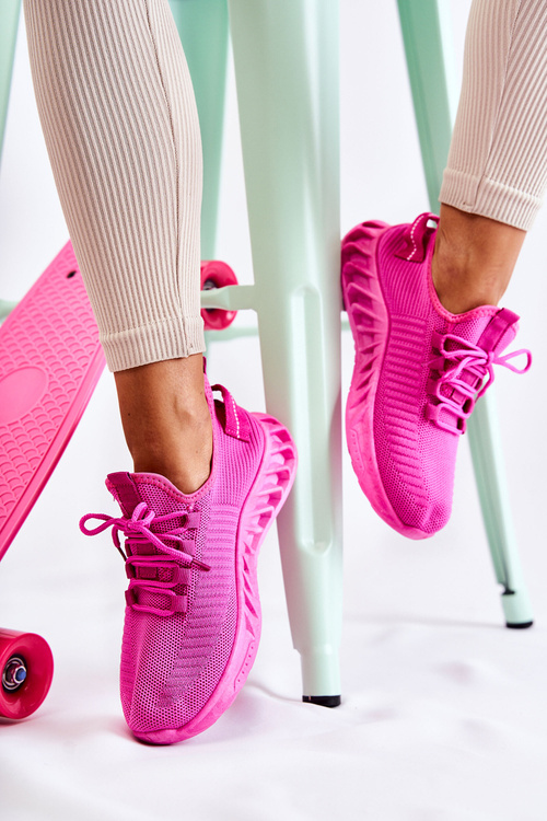 Women's sports material shoes Pink Lenney