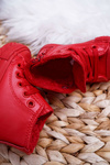 Kids Insulated High Sneakers Red Filemon