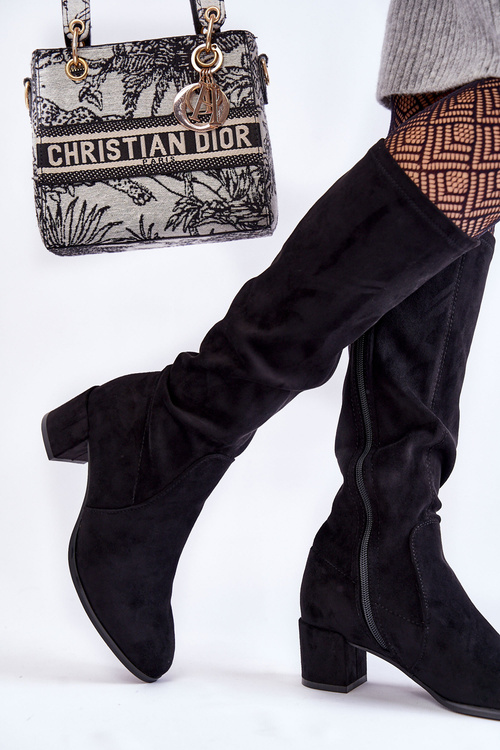 Classic Eco Suede Boots Sergio Leone KZ205 Black