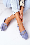 Women's Suede Loafers Blue Downtown