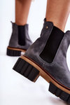 Ankle Boots Worker Maciejka Gray 05312-03