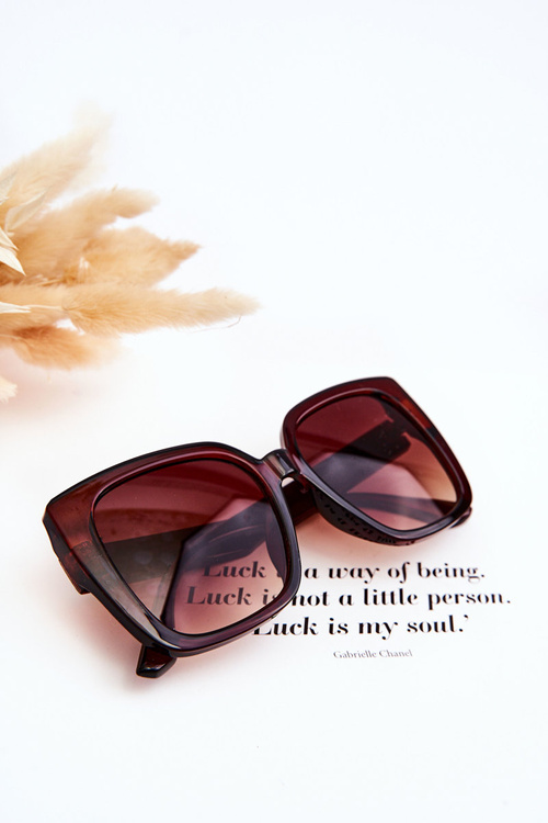 Women's Glitter Sunglasses M2354 Brown