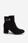 Women's Low Heel Boots Black Verice