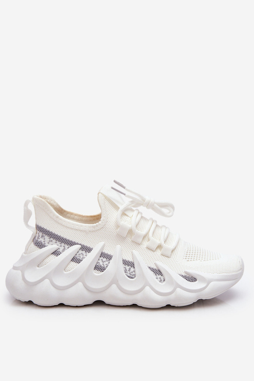 Women's Fashion Sock Sneakers White Daxo