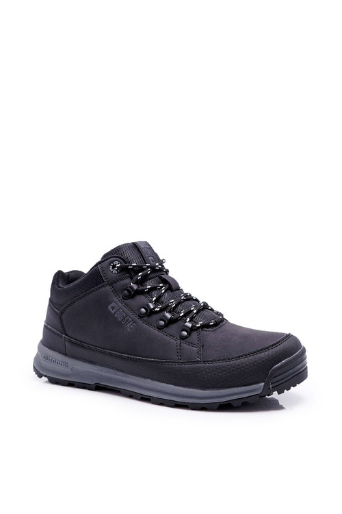 Trekkingowe Młodzieżowe Buty Big Star Wysokie Outdoor Czarne EE274816