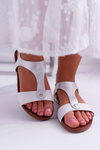 Women's Flat Sandals White Verner