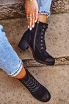 Women's Boots On High Heels Black Vertigo