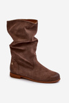 Women's Suede Boots Maciejka 05057-14 Brown
