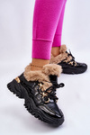 Women's Insulated Sports Boots Lace-Up Black Kerberos