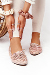 Openwork Loafers On Gold Heels Vinceza 21-10602 Multicolour