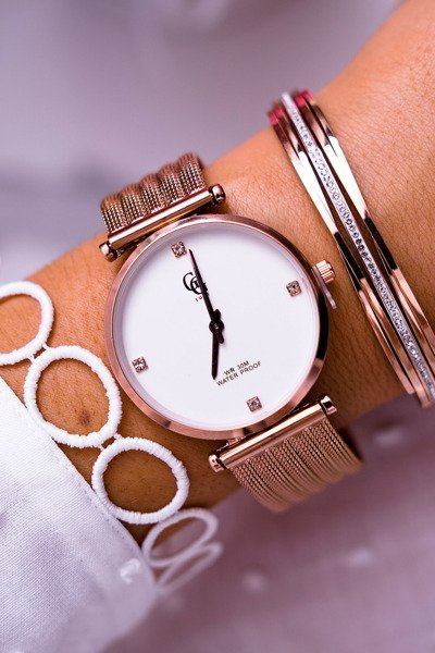 Women's Watch GG Luxe Wide Bracelet Rose Gold Viven