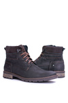 Neex Black Leather Warmed Men's Kobe Boots
