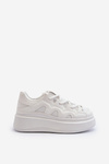 Women's sneakers with chunky lacing white Vinali