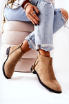 Women's boots suede Beige Numbero