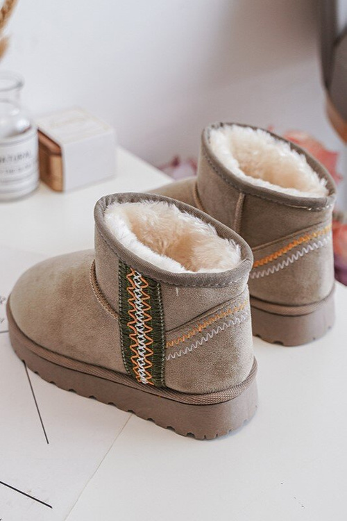 Children's Insulated Snow Boots Green Leonora