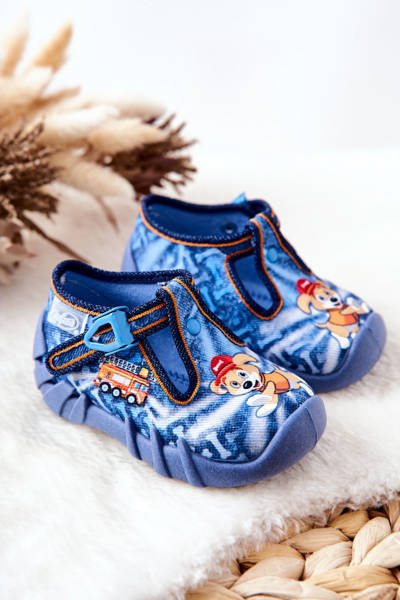 Slippers shoes Befado Dog and Guard 110P354 Blue