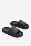 Fashionable Light Flip Flops On A Massive Sole Black Rebel
