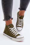 Women's Dark Green Sneakers Socerio