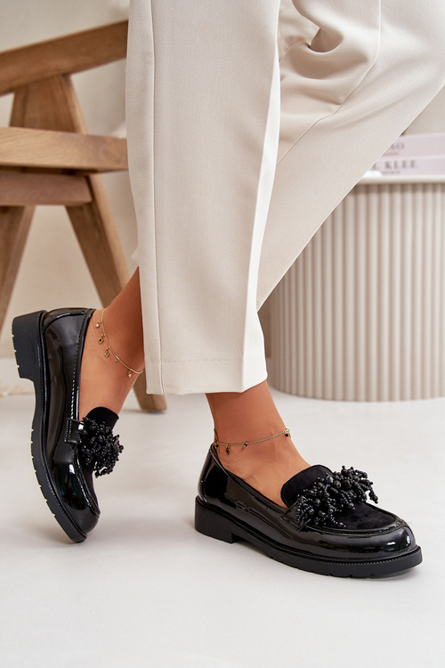 Women's Patent Loafers S.Barski HY369A Black