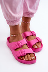 Women's Foam Slippers With Buckles Fuchsia Luciene
