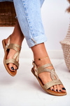 Women’s Sandals Flat Gold Rachel