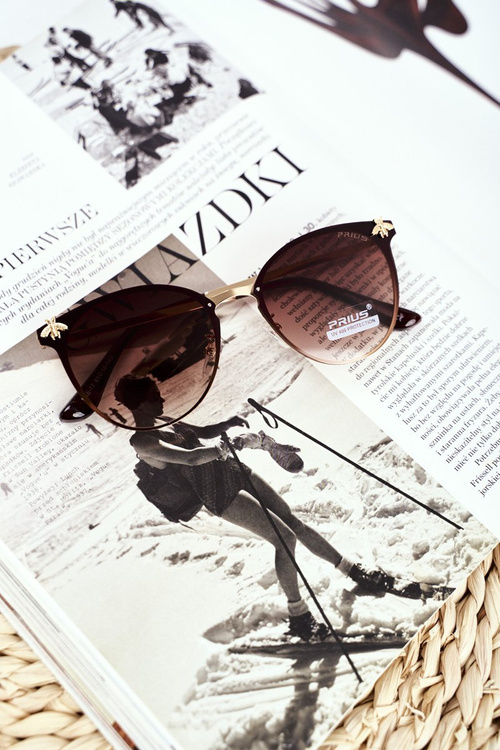 Okulary Przeciwsłoneczne Prius PRE-17 Brązowe Szkła Lustrzane Owad