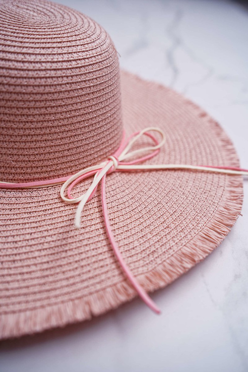 Women's Straw Hat Pink La Madrid